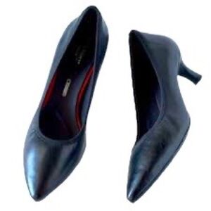 Rockport Women's Black Leather Pumps Heels Dress Comfort Shoes, Sz 10M